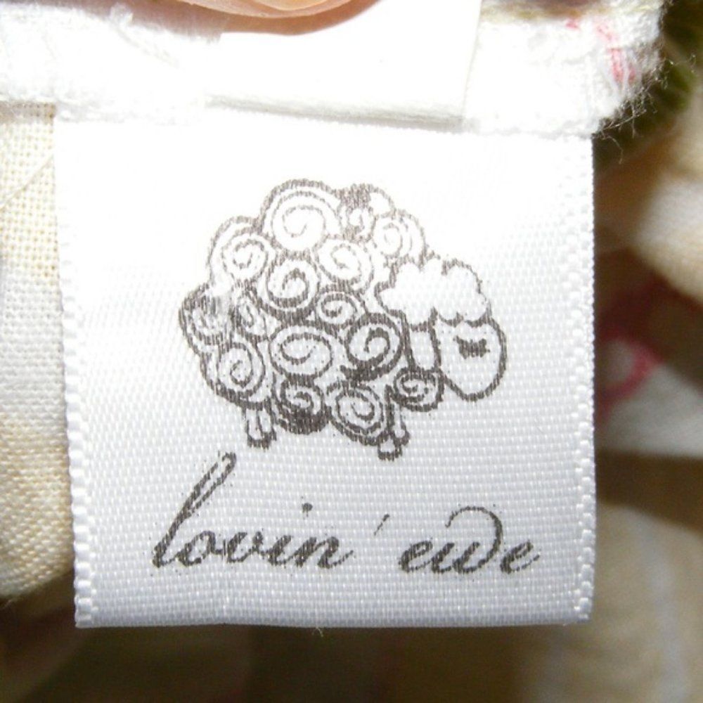 LOVIN EWE Dresses, 3T/12M Matching Pillowcase, Green Ribbon, Chevrons, Lot of 2 - Picture 4 of 5